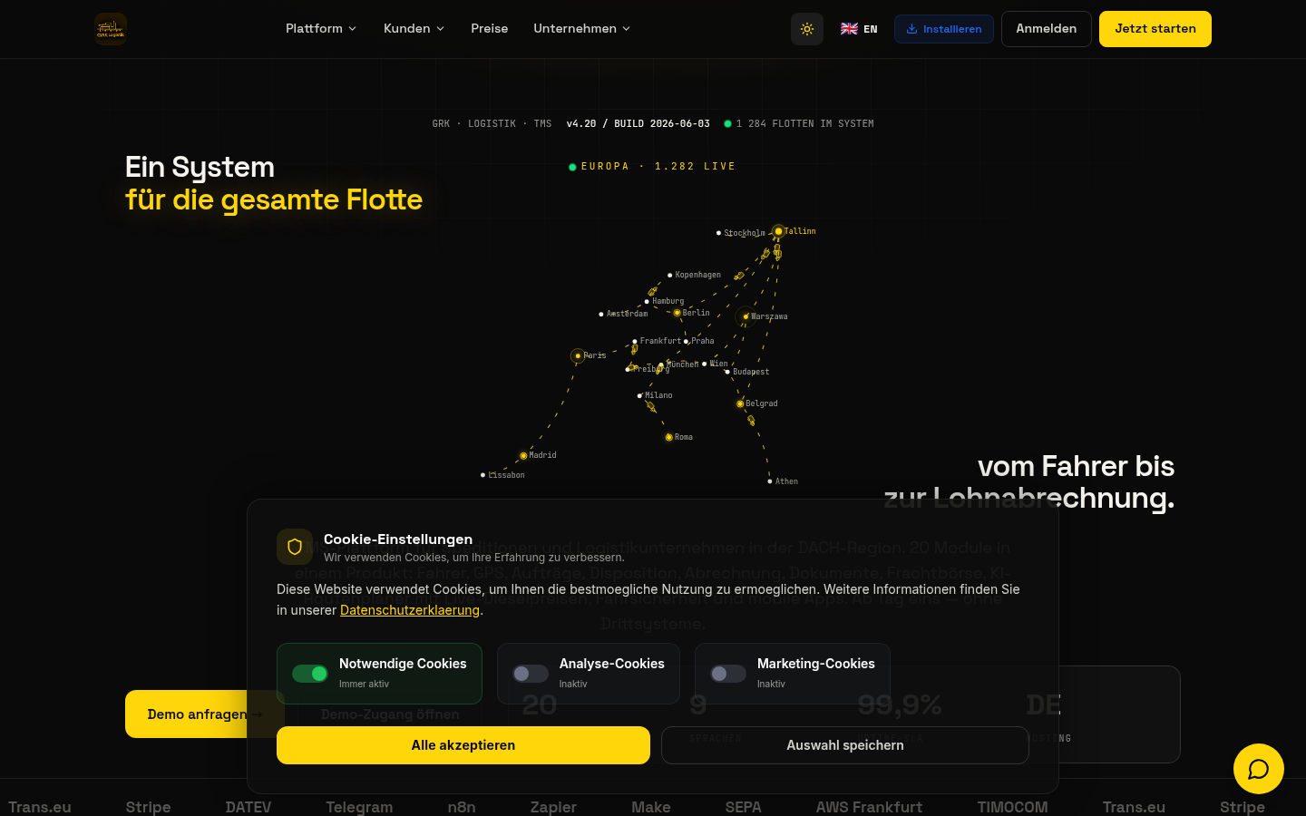 GRK Logistik — Interface