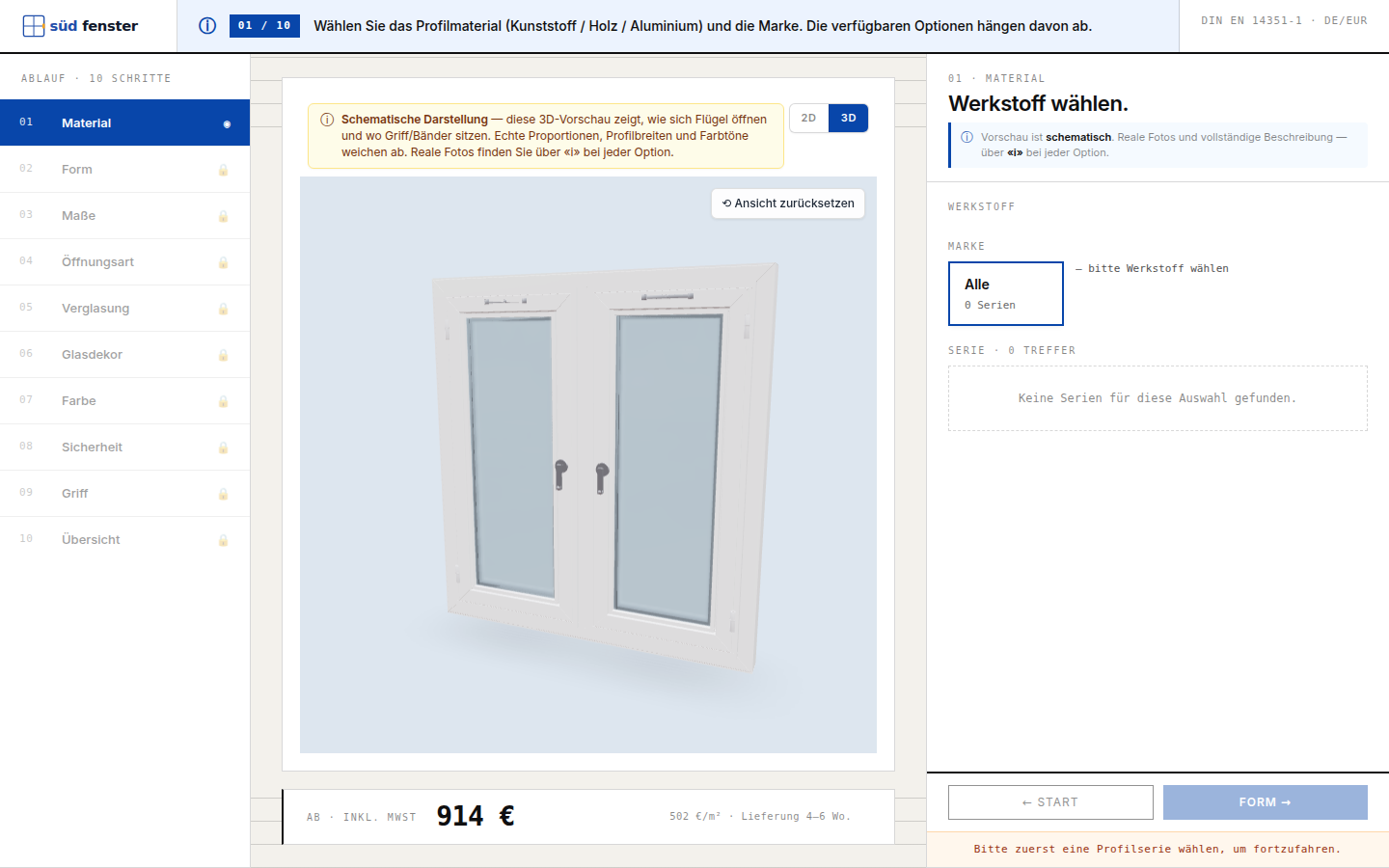 Süd-Fenster — Interface